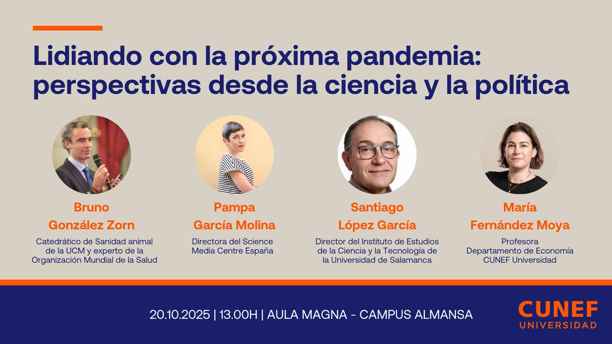 Creatividad de la actividad complementaria de grado "Lidiando con la próxima pandemia: perspectivas desde la ciencia y la política"