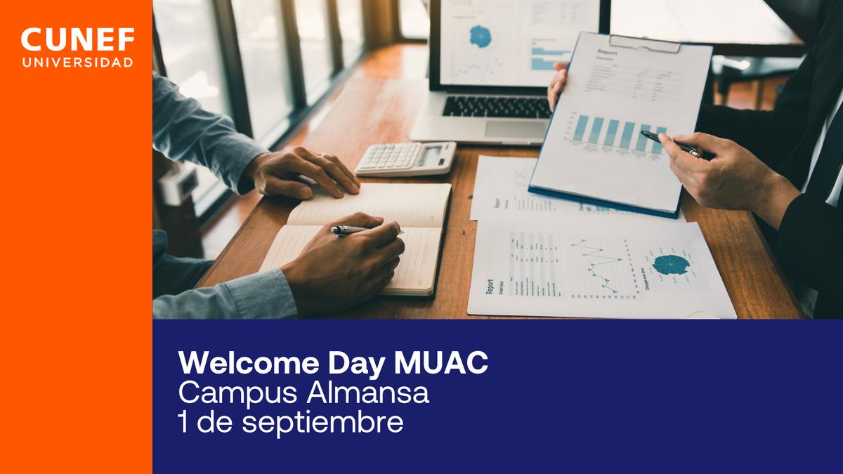 Imagen promocional del Welcome Day en el Campus Almansa de CUNEF.
