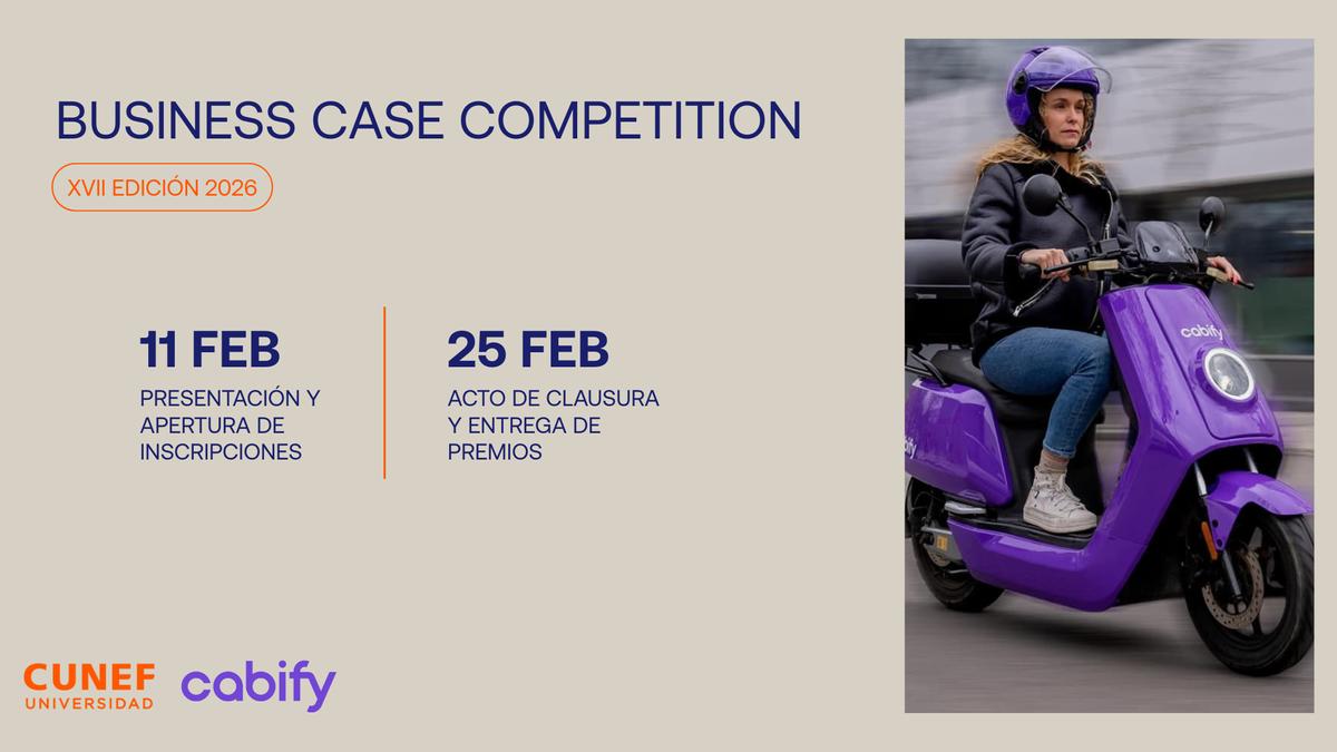 Acto de presentación de la XVII Edición Business Case Competition  CUNEF Universidad Cabify