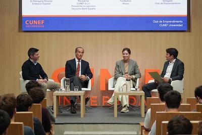 CUNEF Universidad promueve la cultura emprendedora en la era de la IA con una conferencia dirigida a estudiantes