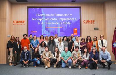 Kavita Parmar y Juana Martín inauguran el nivel 1 del Programa de Formación y Acompañamiento Empresarial a la Artesanía de la Moda de CUNEF Universidad