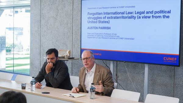 Austen Parrish, decano de UC Irvine School of Law, visita CUNEF Universidad para fortalecer la colaboración académica internacional