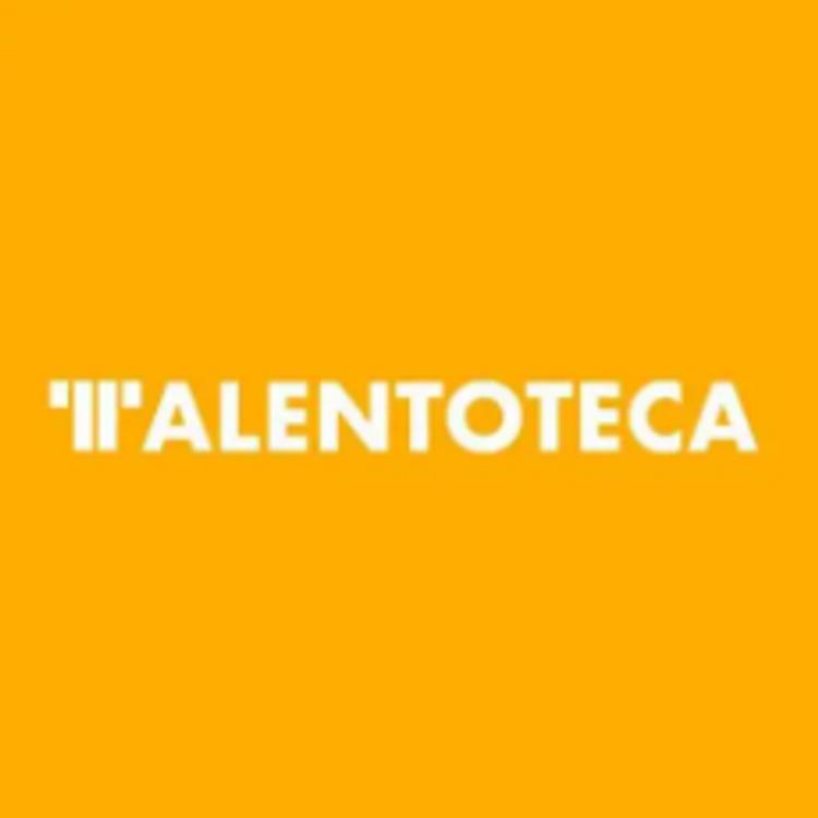 Una imagen con un fondo amarillo y el texto 'ALENTOTECA' en blanco.