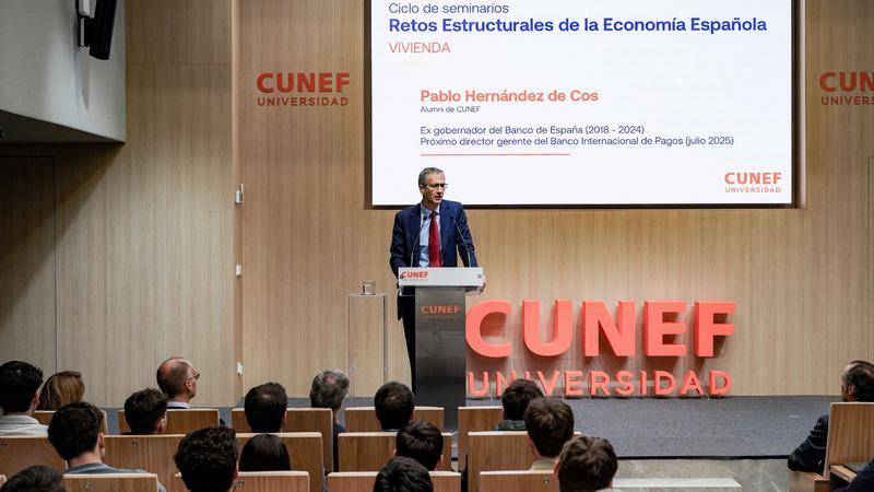 CUNEF Universidad launches “Structural Challenges of the Spanish Economy”, a seminar series by Pablo Hernández de Cos