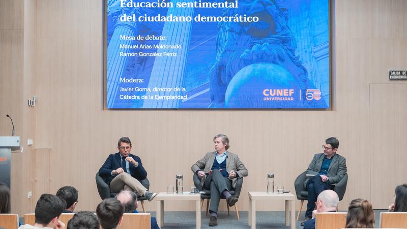 La Cátedra de la Ejemplaridad celebra una mesa de debate sobre “Educación sentimental del ciudadano democrático”