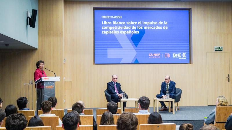 CUNEF Universidad acoge la presentación del “Libro Blanco sobre el impulso de la competitividad en los mercados de capitales españoles”