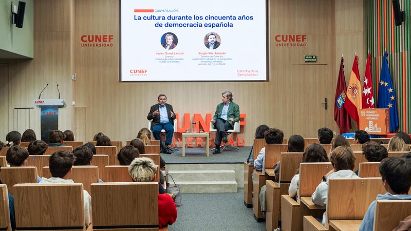 La Cátedra de la Ejemplaridad organiza el acto “La cultura durante los cincuenta años de democracia española”