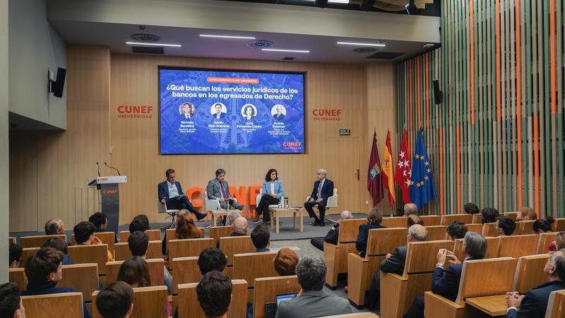 CUNEF Universidad celebra una jornada sobre las competencias demandadas por los servicios jurídicos de los bancos en los egresados de Derecho