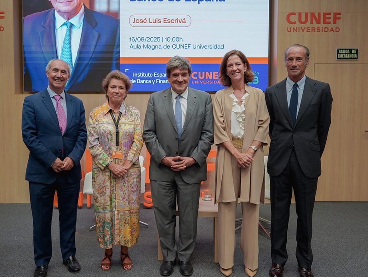 Conferencia del gobernador del Banco de España, José Luis Escrivá, en CUNEF Universidad