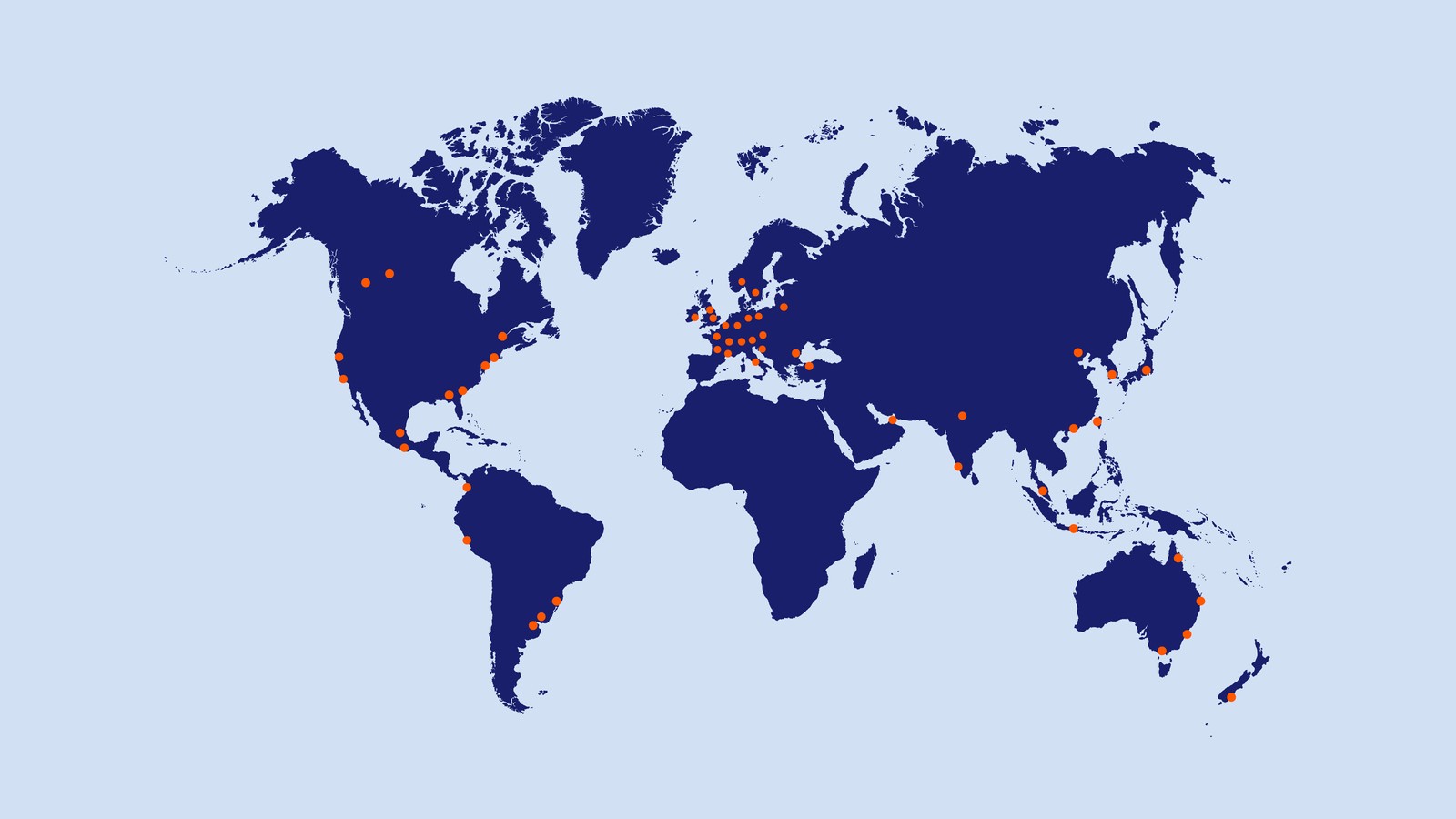 Mapa con universidades en el mundo
